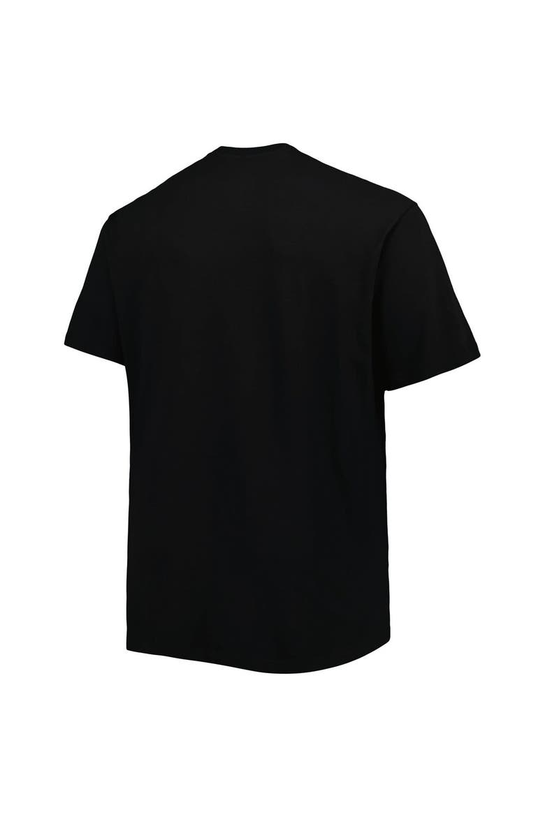 Men's Black Charlotte Hornets Big & Tall Heart & Soul T-Shirt, Alternate, color, Black