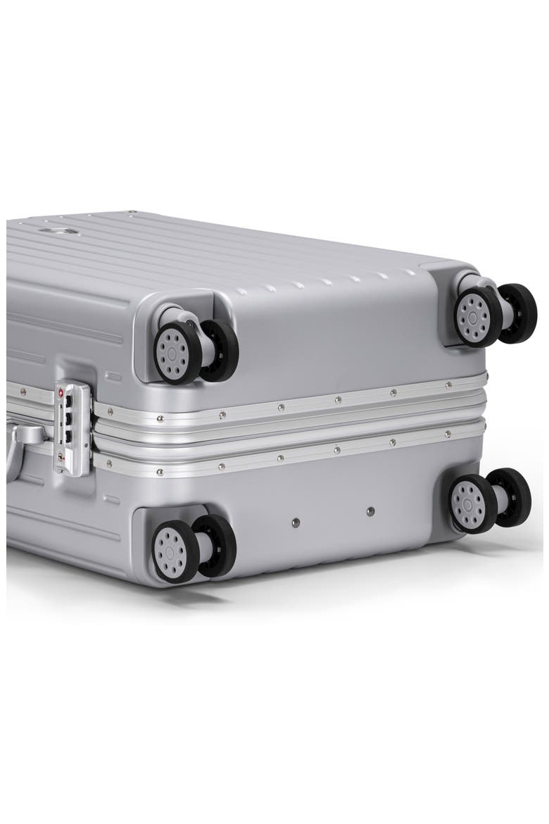 Montro Carry-On Spinner Luggage, Alternate, color, SILVER