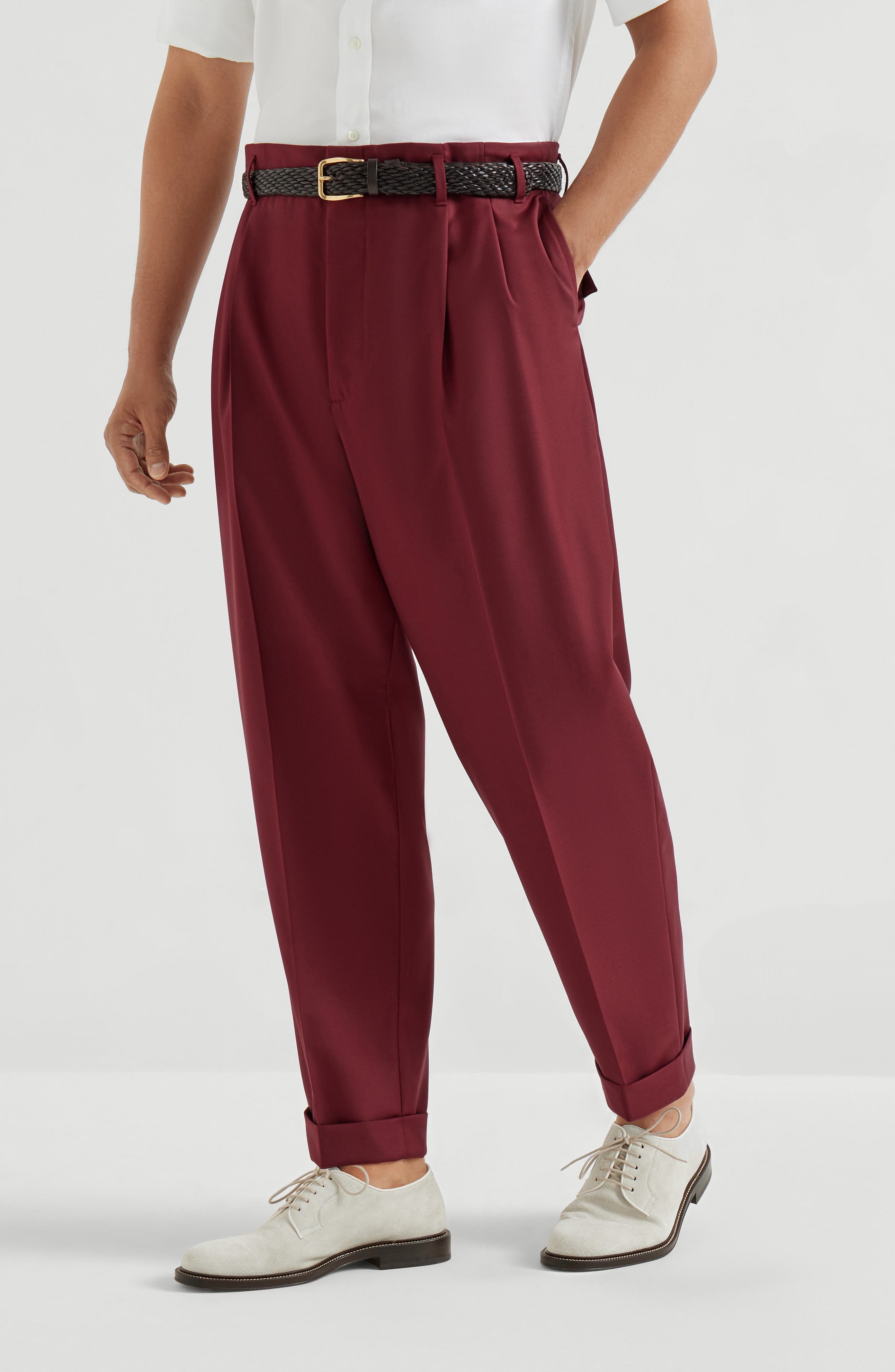 Virgin wool trousers