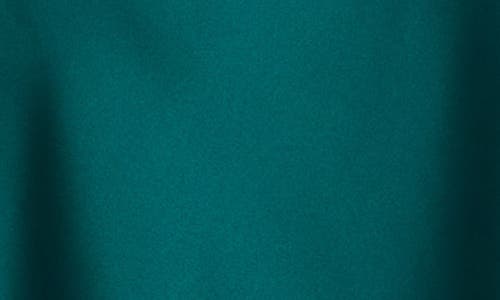 Renee C One-shoulder Satin Midi Dress In Green