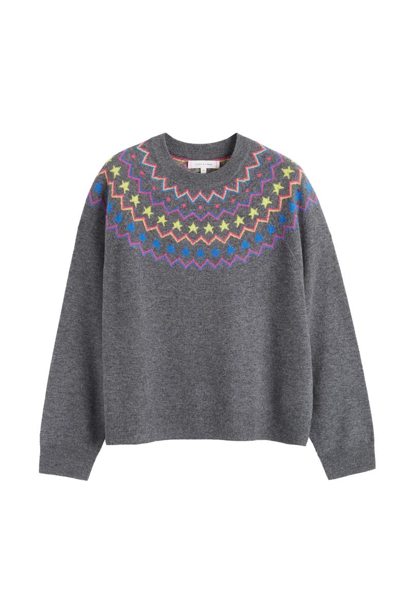 Chinti & Parker Wool Cashmere Star Yoke Sweater, Alternate, color, 