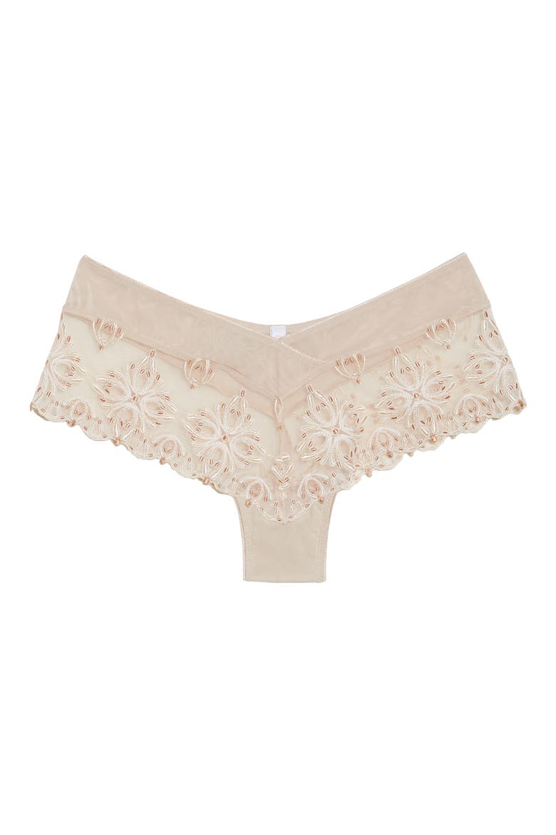Champs-Élysées Hipster Panties, Alternate, color, CAPPUCCINO