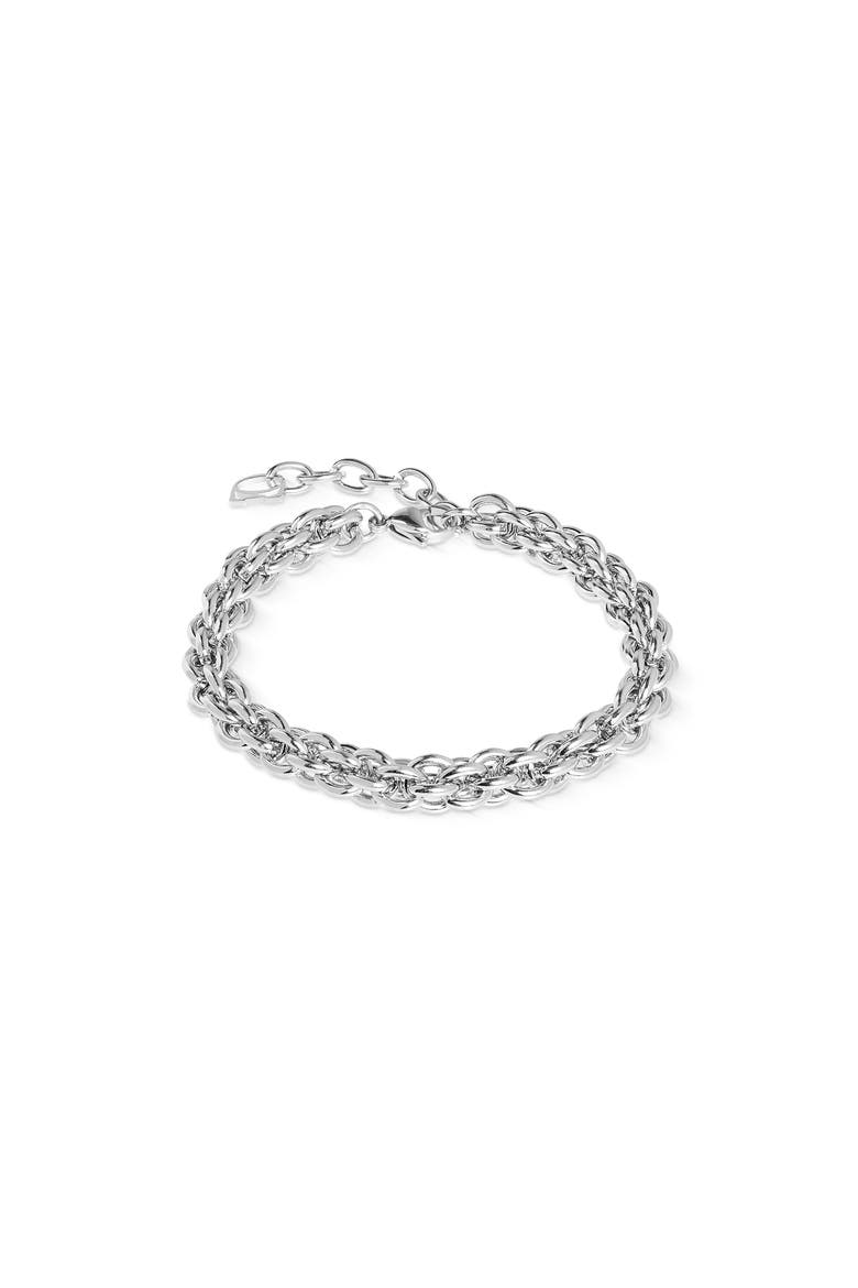 Mesh Chain Classic Bracelet, Main, color, Silver