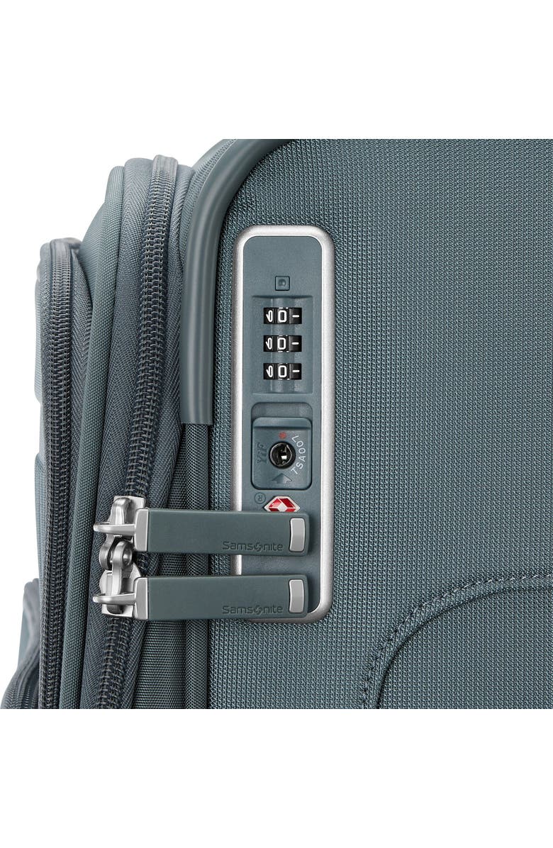 Samsonite Silhouette 18 Softside Expandable 25" Checked Spinner, Alternate, color, Black