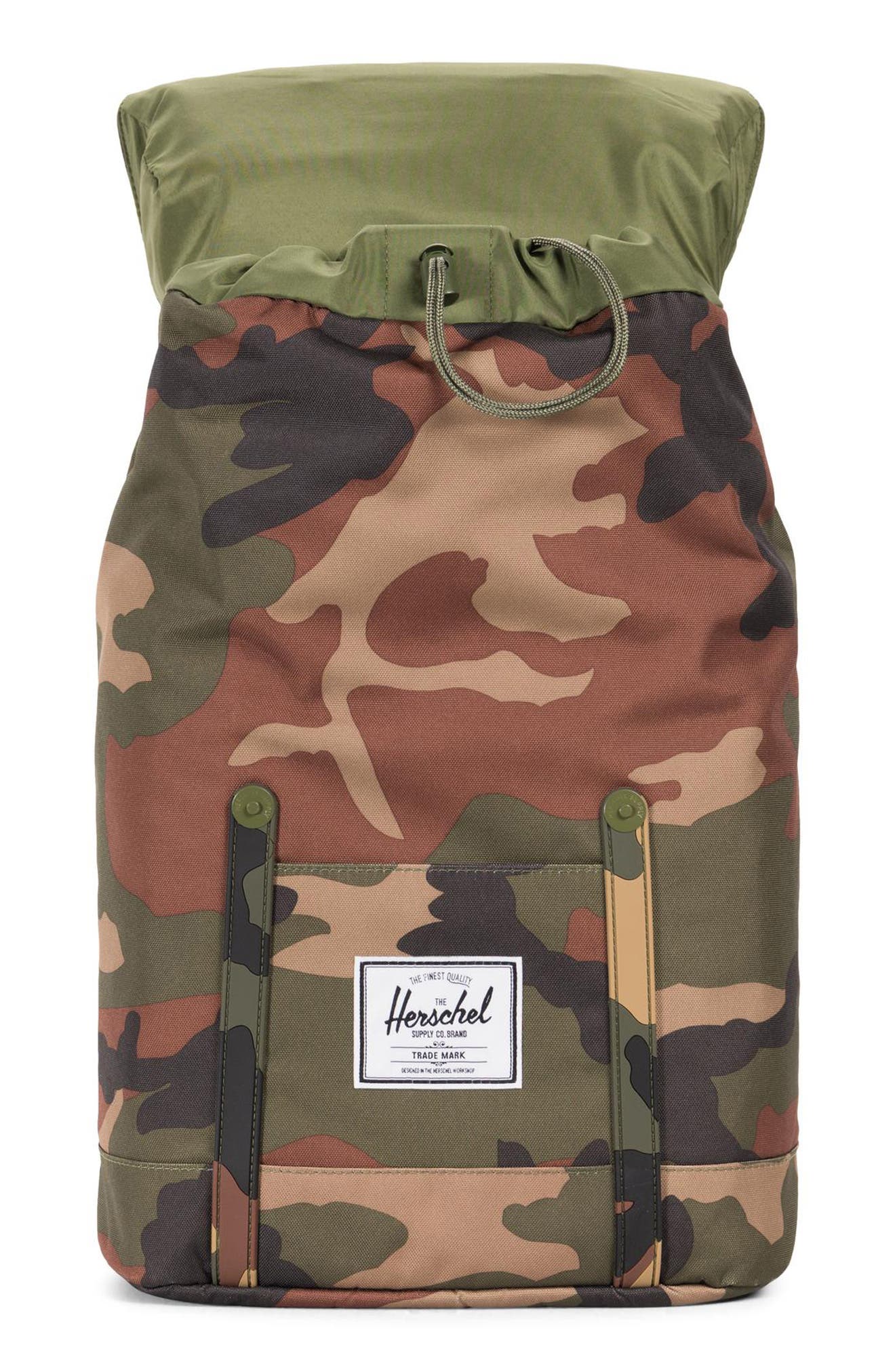 Retreat Backpack, Alternate, color, WOODLAND CAMO