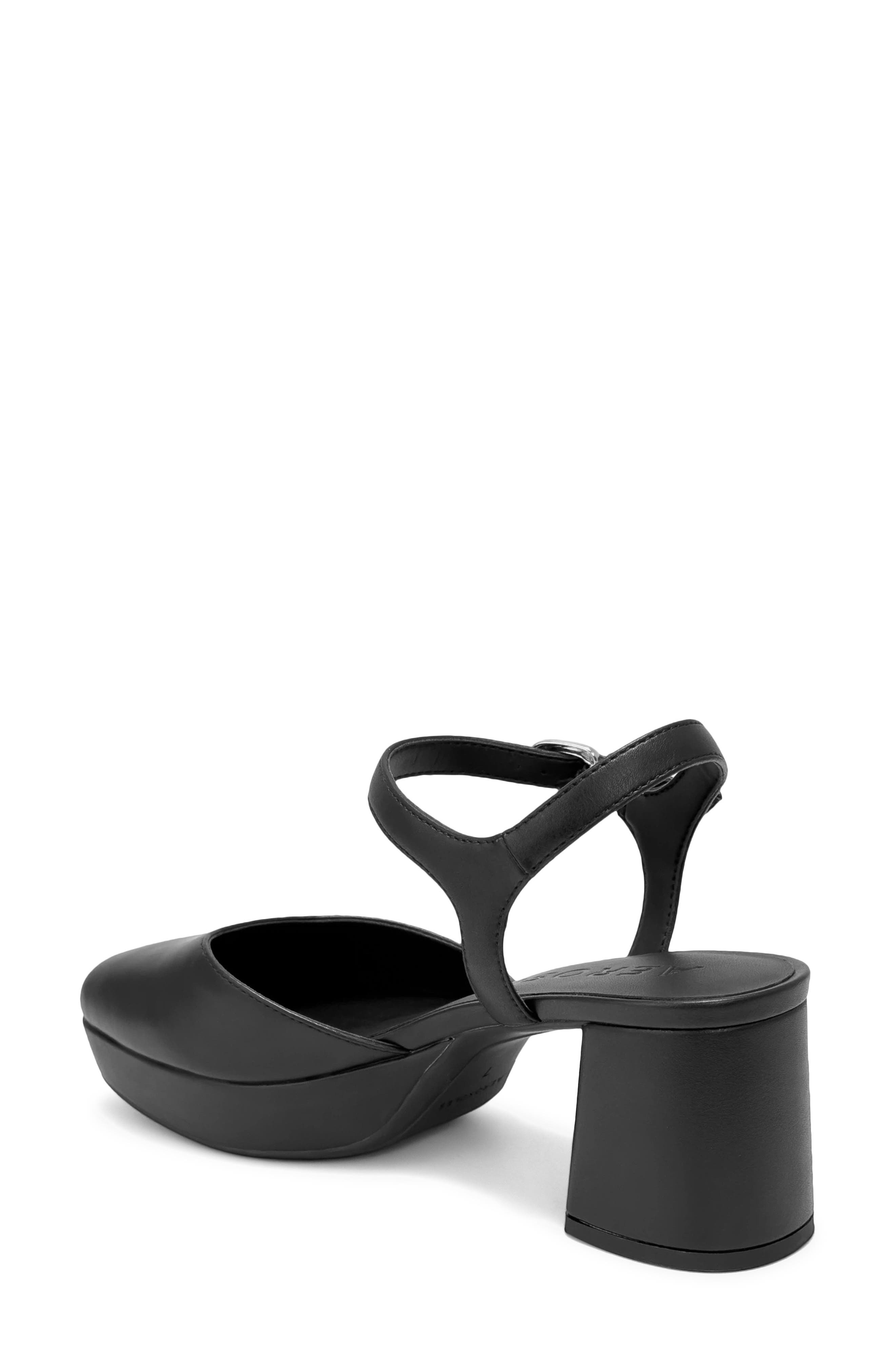Senna Faux Leather Sandal, Alternate, color, BLK BLACK
