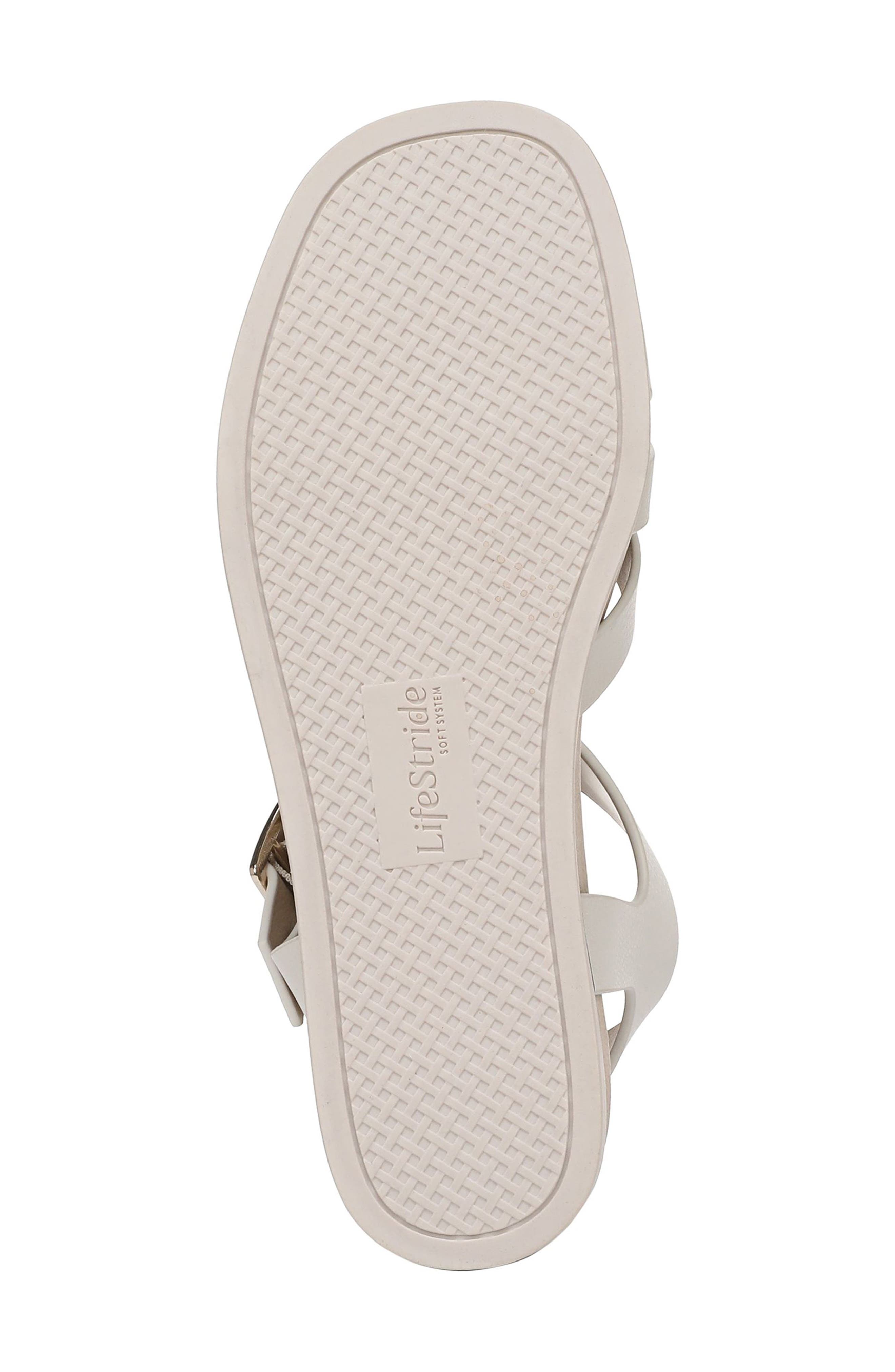 Grandiose Platform Wedge Sandal, Alternate, color, BONE