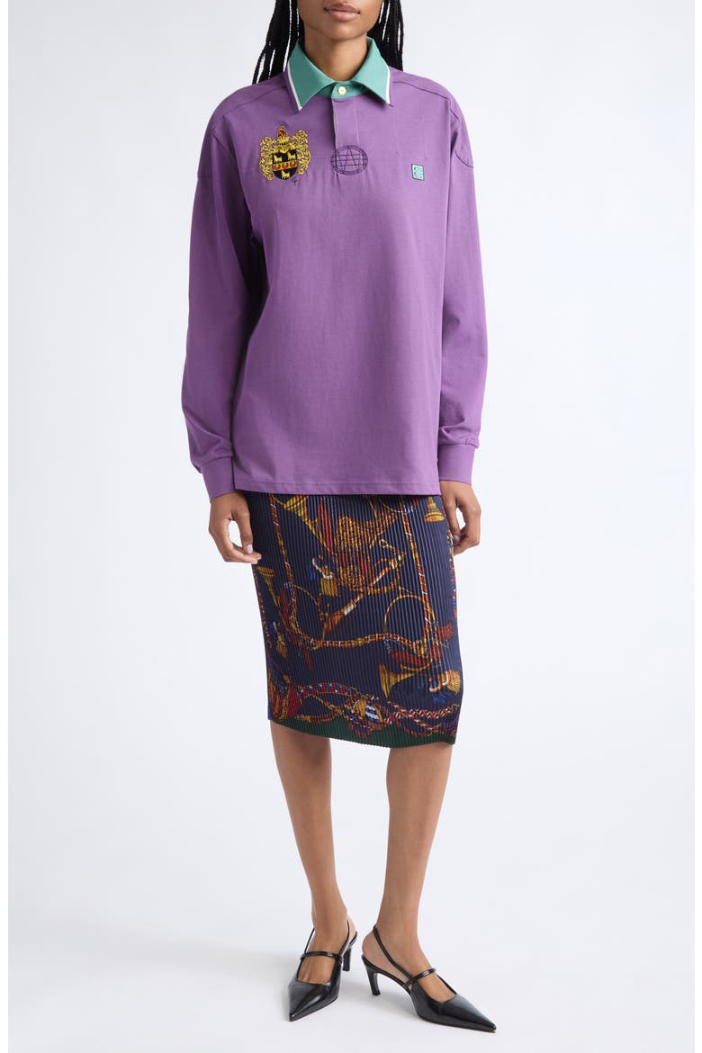 Pleated Scarf Midi Skirt, Main, color, GREEN MULTI PRINT
