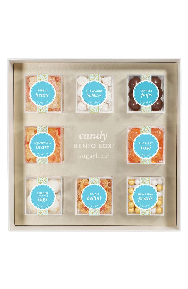 sugarfina Sweet & Sparkling 8-Piece Candy Bento Box, Main, color,