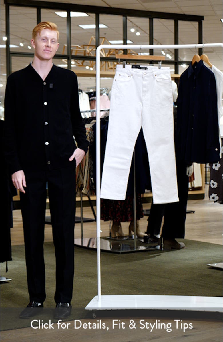 High Waist Ankle Straight Leg Jeans, sales video thumbnail