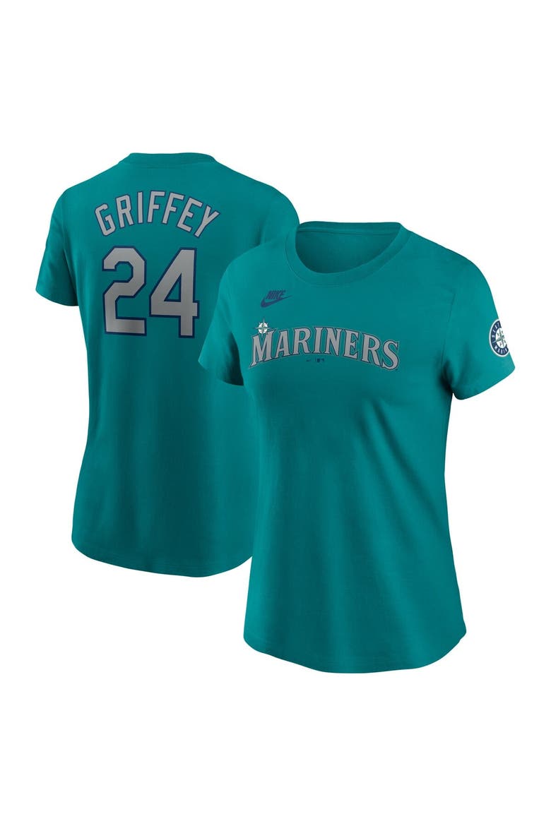 Nike Women's Nike Ken Griffey Jr. Aqua Seattle Mariners Cooperstown ...