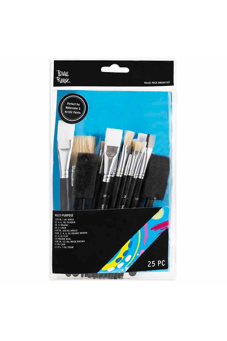 Brush Set Value Pack 25Pc, Main, color, Black