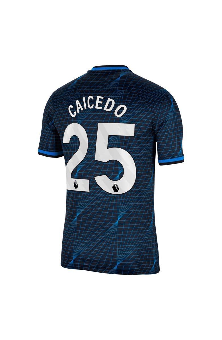 Nike Men's Nike Moisés Caicedo Navy Chelsea 2023/24 Away Stadium Replica Player Jersey, Alternate, color, 