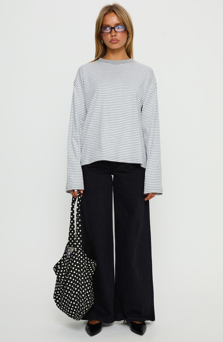 Princess Polly Settle Down Stripe Knit Top, Alternate, color, 