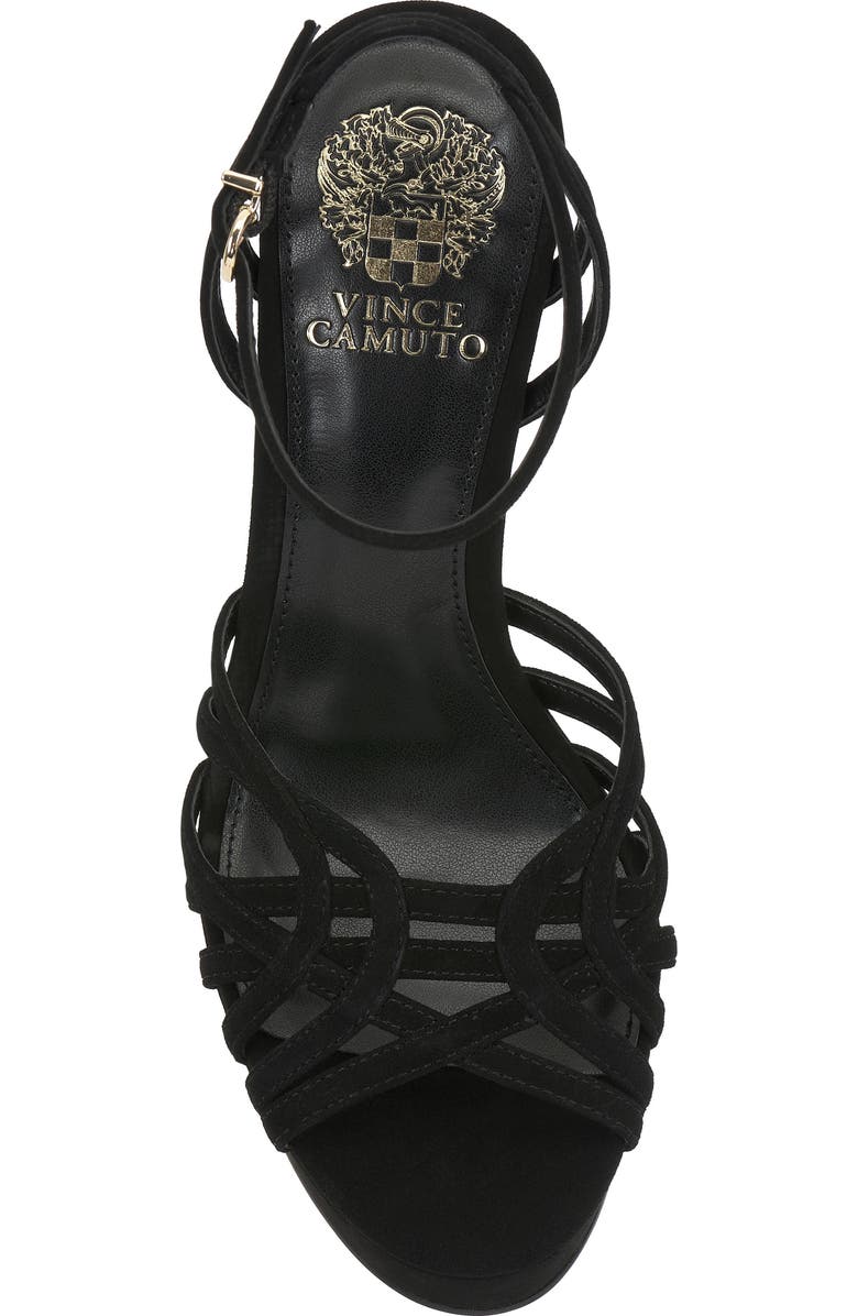Imagine by Vince Camuto Samlee Platform Ankle Strap Sandal, Alternate, color, Black Suede