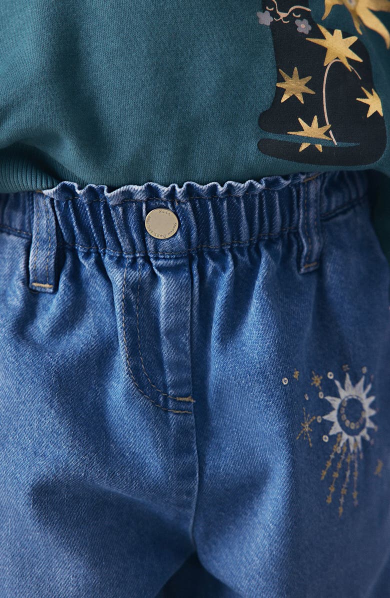 NEXT Kids' Celestial Crystal Embroidered Jeans, Alternate, color, Blue