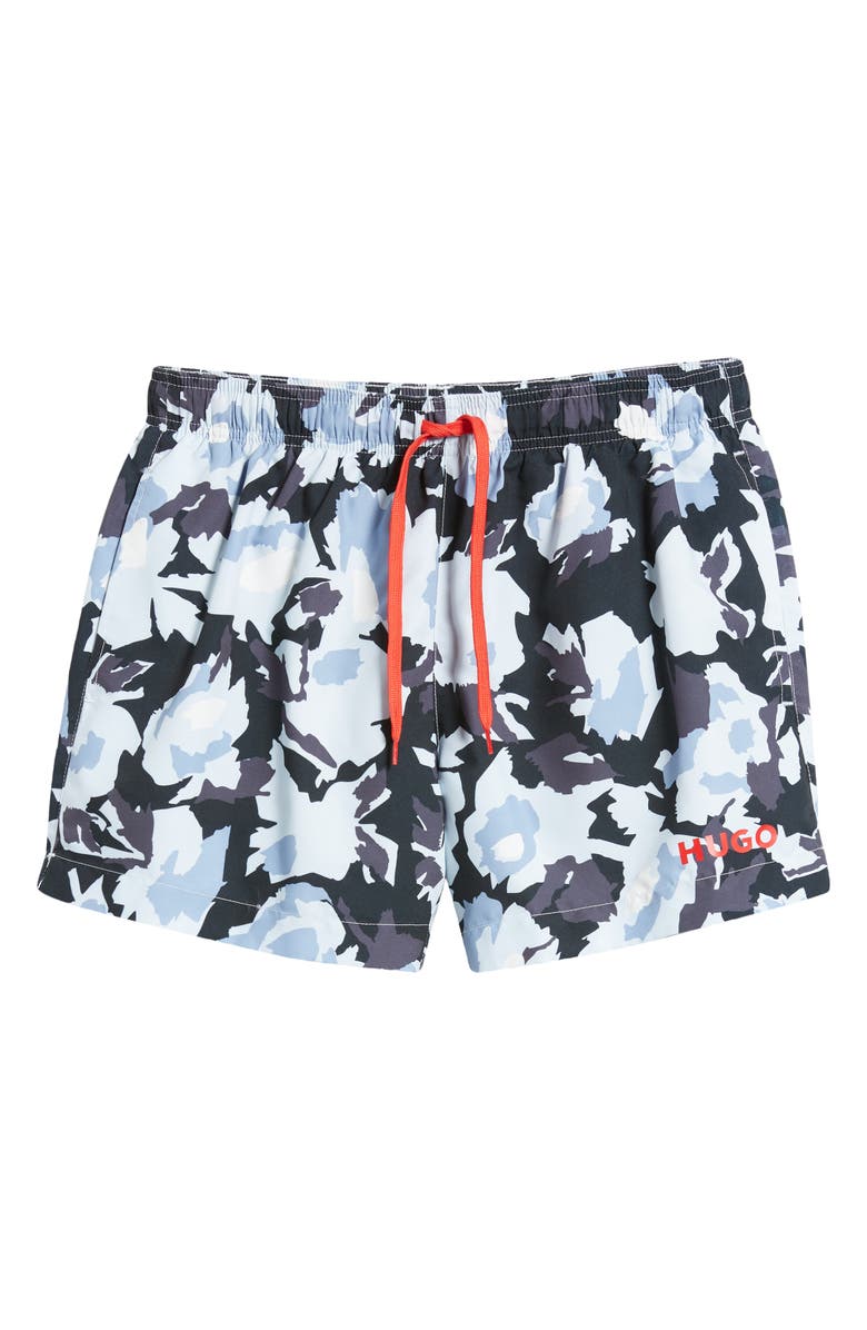 BOSS Memo Abstract Floral Swim Trunks, Alternate, color, 