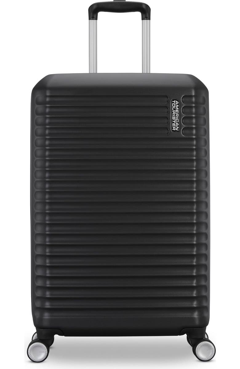 AMERICAN TOURISTER Stratum 3.0 Hardside Expandable 24" Medium Checked Luggage, Alternate, color, Black