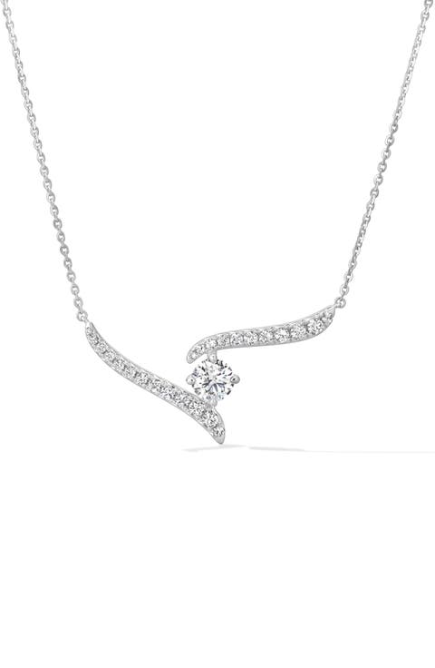 Vela Crossover Pendant Necklace