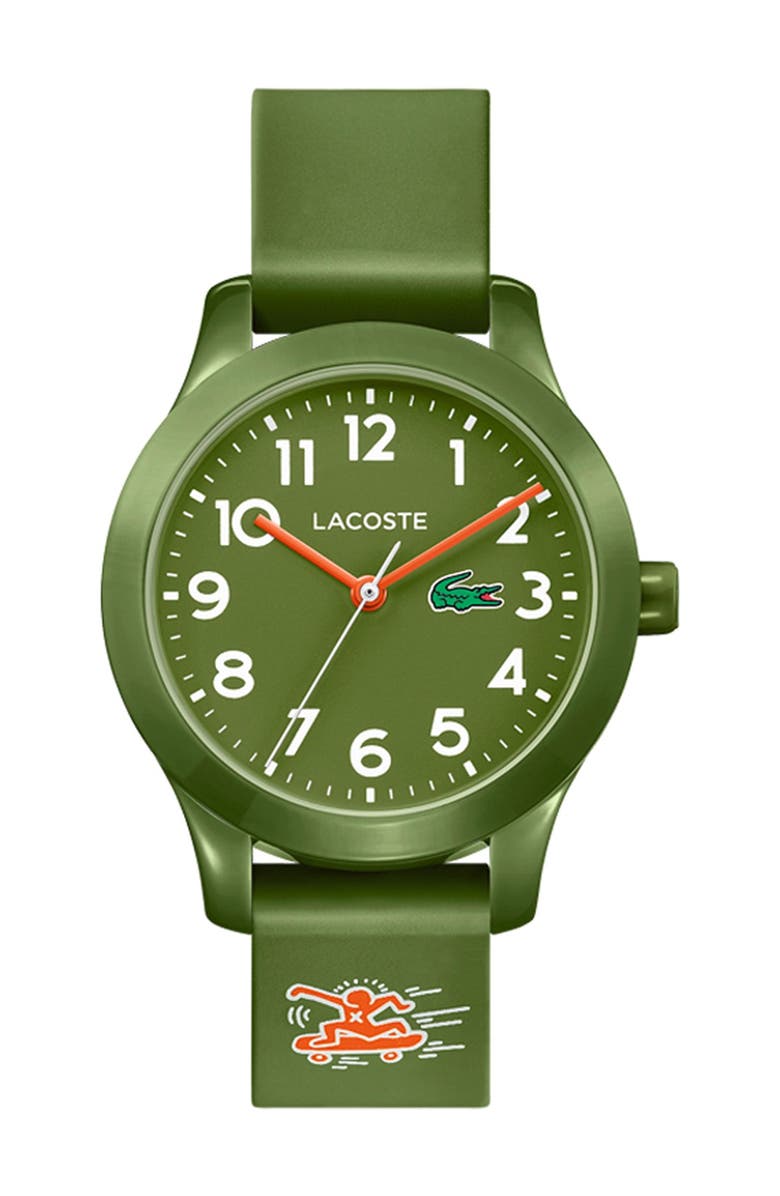 Lacoste 2.12 Rubber Strap Watch, 32mm, Main, color, 