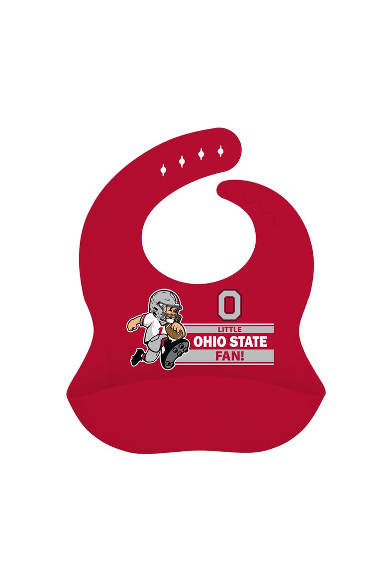 Ohio State Buckeyes - NCAA Silicone Bib, Main, color, Red