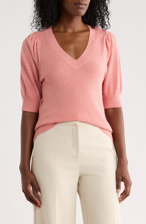 Pointelle Stitch Sweater