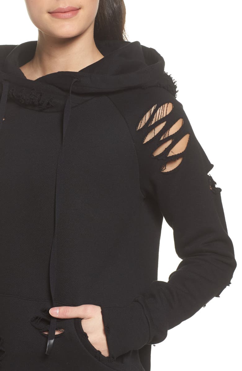 Alo Ripped Hoodie, Alternate, color, 