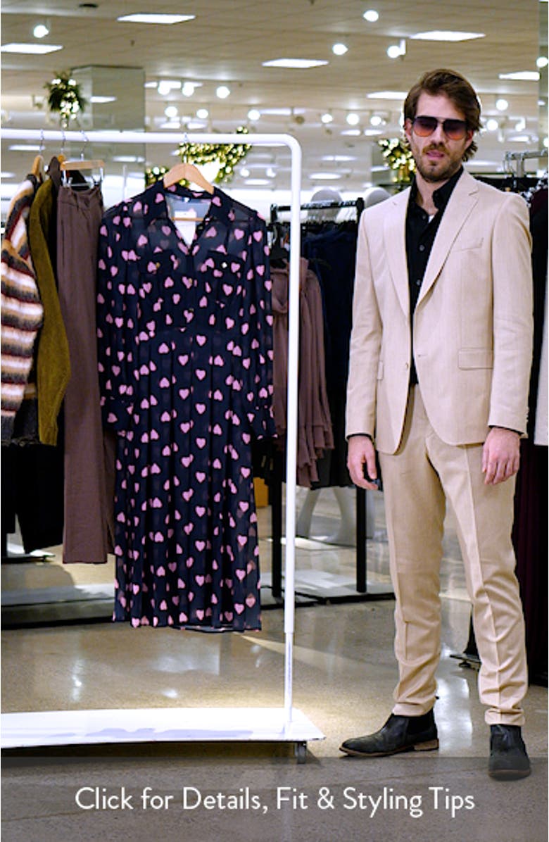 Cody Long Sleeve Chiffon Shirtdress, sales video thumbnail