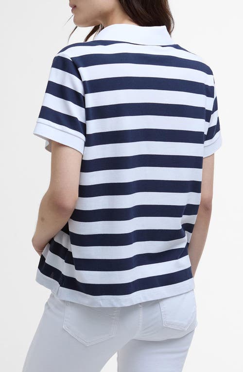 BARBOUR BARBOUR ASHBOURNE STRIPE STRETCH COTTON POLO SHIRT