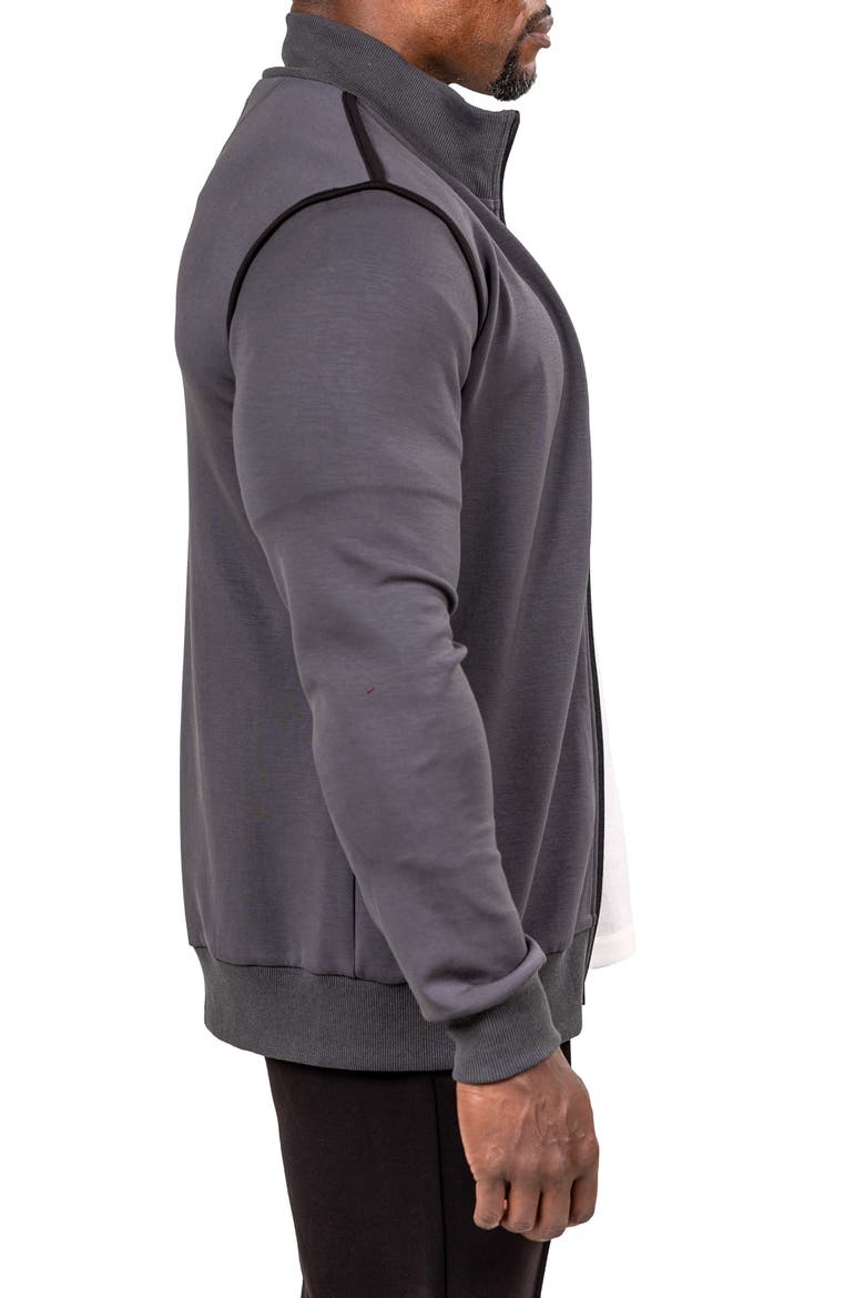 Marthyr Zip Jacket, Alternate, color, BLACK