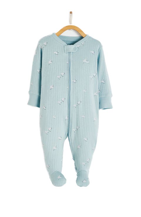 Premium Cotton Goose Zip Footed Pajama for Infant