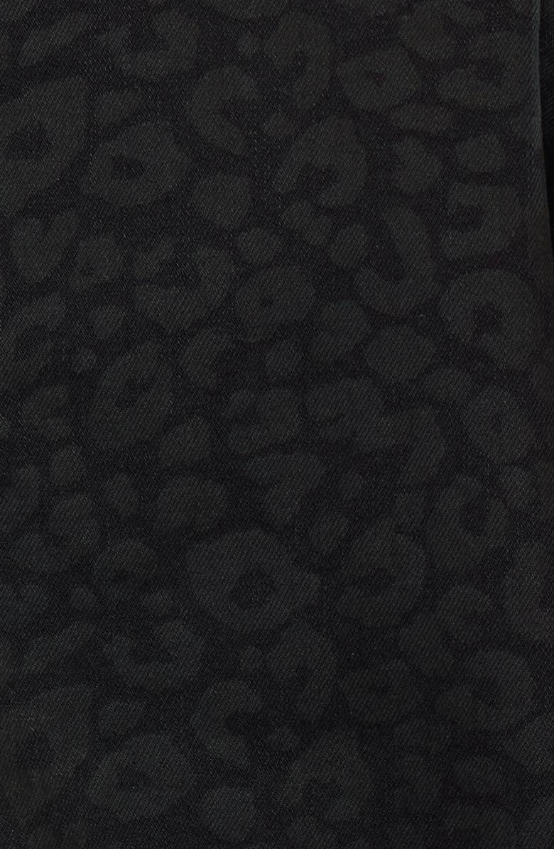 KanCan Mirabelle Bomber Jacket, Alternate, color, Black Leopard Print