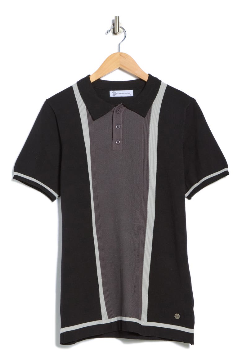 Short Sleeve Knit Sweater, Alternate, color, BLACK