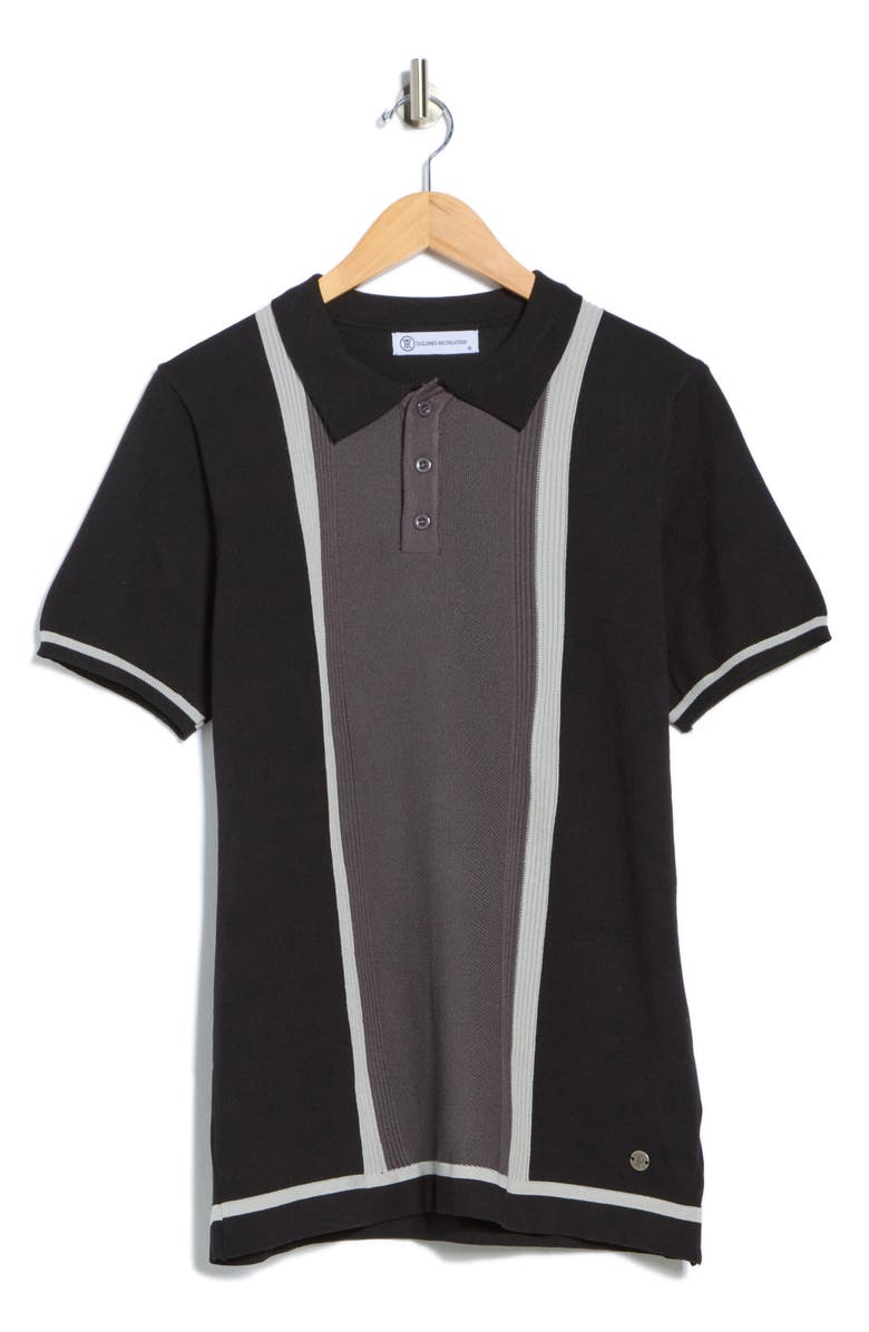 T.R. PREMIUM Short Sleeve Knit Sweater, Alternate, color, Black