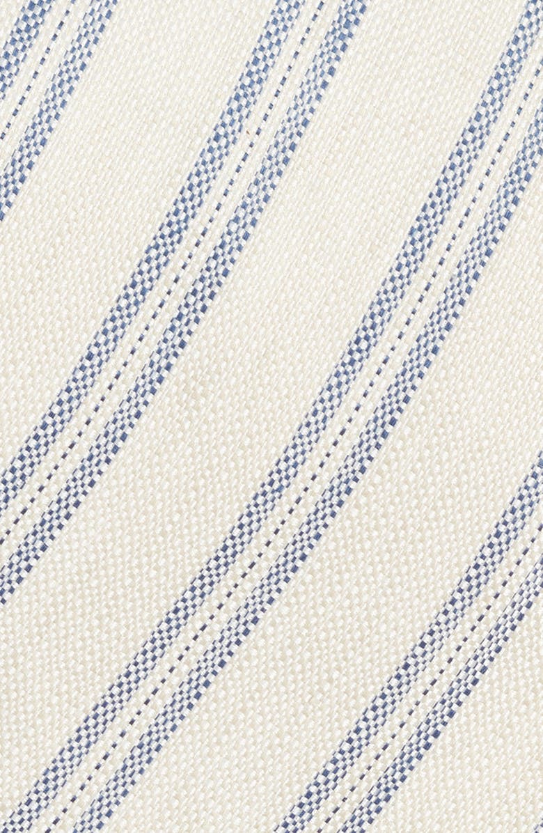 Canali Stripe Silk & Linen Tie, Alternate, color, Beige