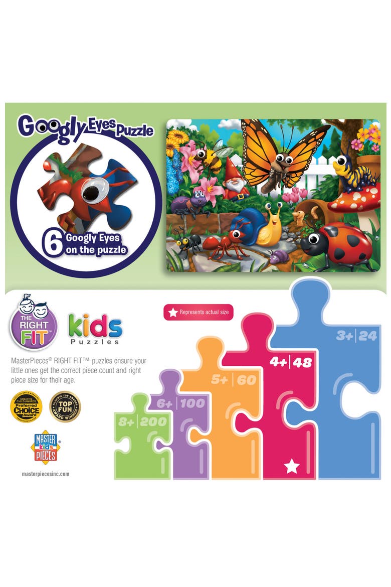 Googly Eyes Bug Zone 48 Piece Puzzle, Alternate, color, Multicolor