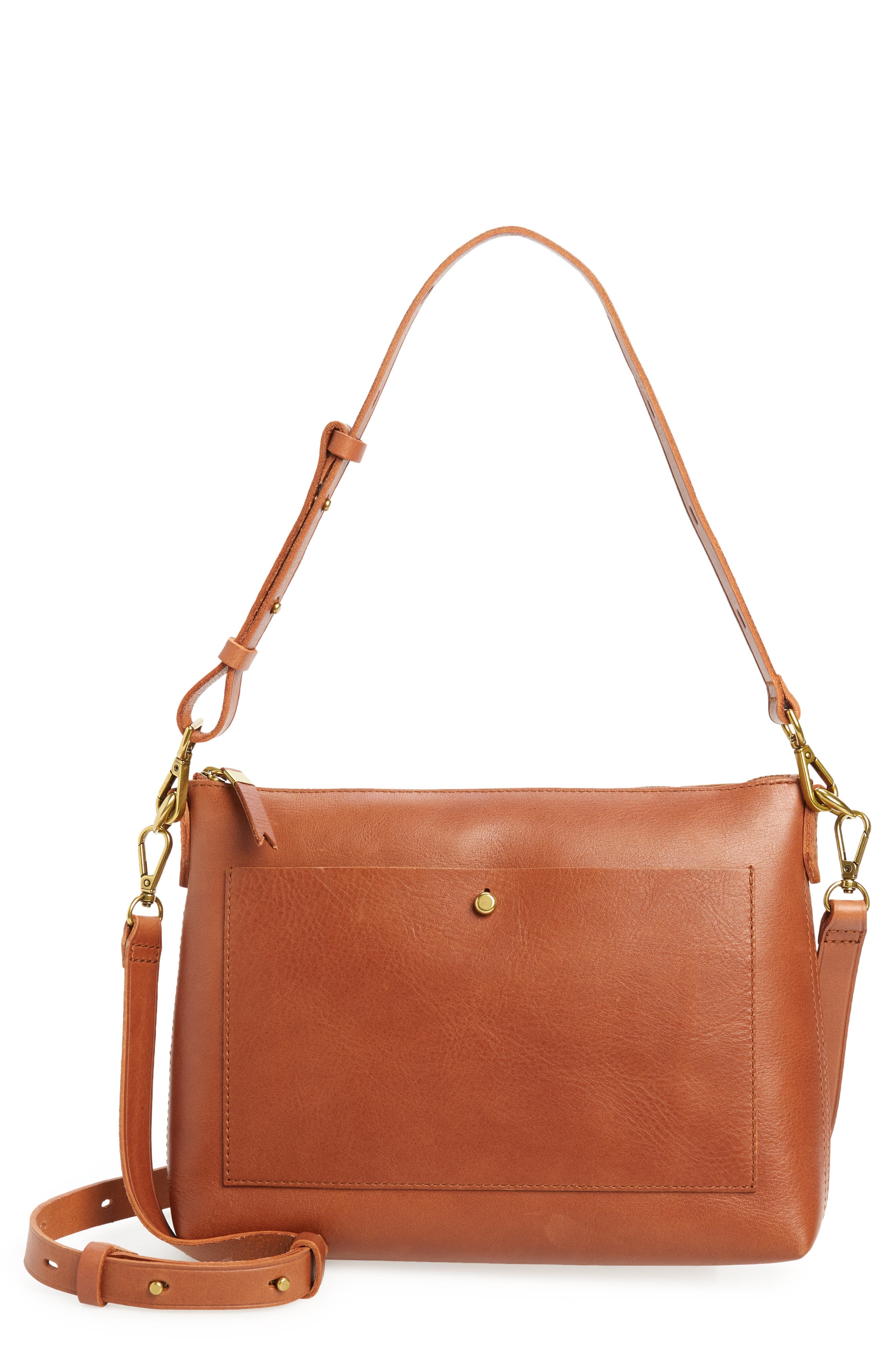 The Transport Shoulder Crossbody Bag, Main, color, ENGLISH SADDLE