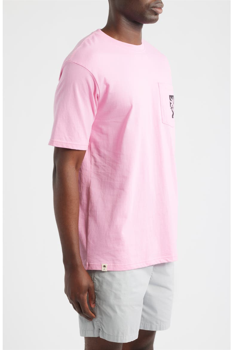 Clara Palm Pocket T-Shirt, Alternate, color, PINK