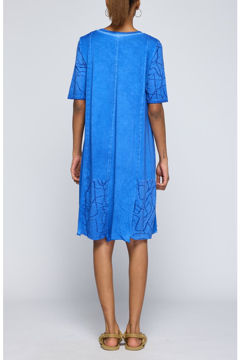 Blazea Cotton Jersey Dress, Alternate, color, Blue