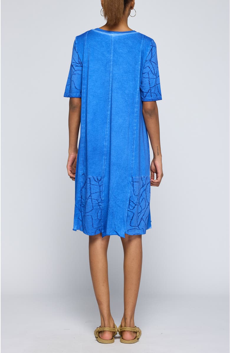 LUUKAA Blazea Cotton Jersey Dress, Alternate, color, Blue