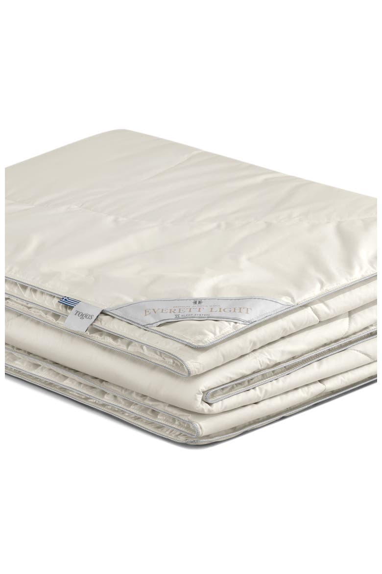 Everett light alpaca wool comforter, Alternate, color, White