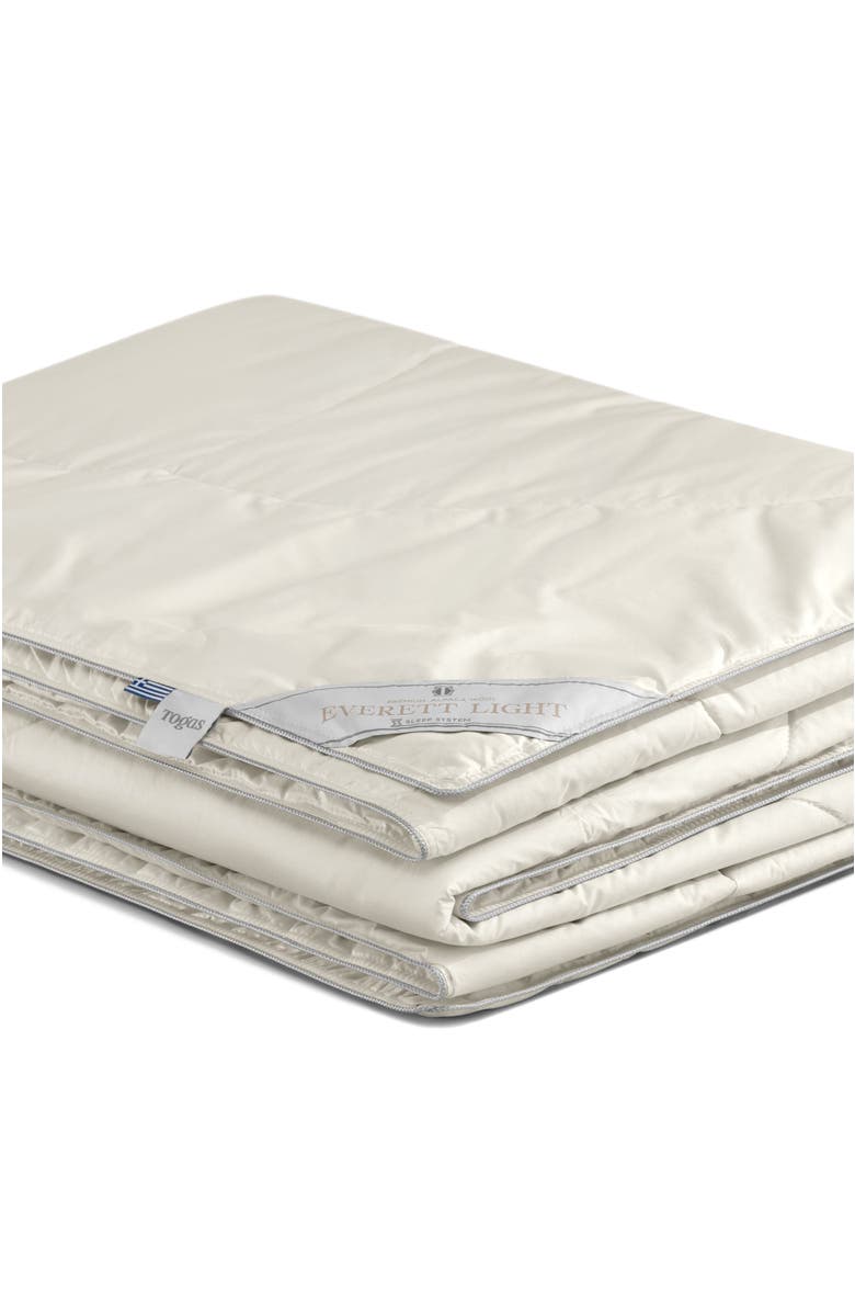 Togas Everett light alpaca wool comforter, Alternate, color, White