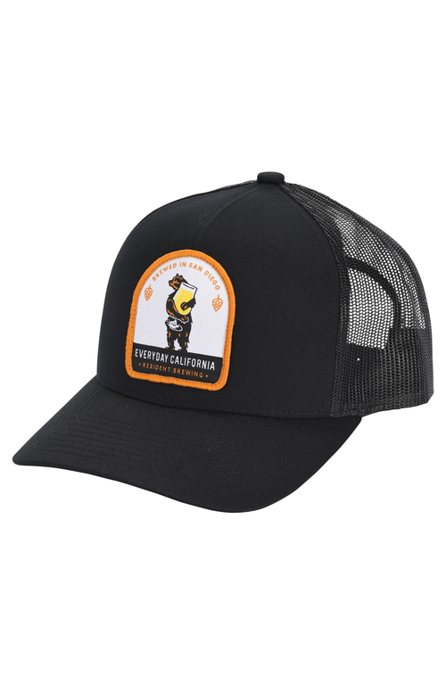 Everyday California Brewski Trucker Snapback Hat In Black
