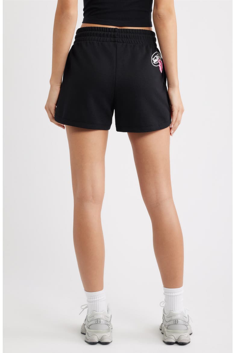Logo French Terry Shorts, Alternate, color, JET BLACK