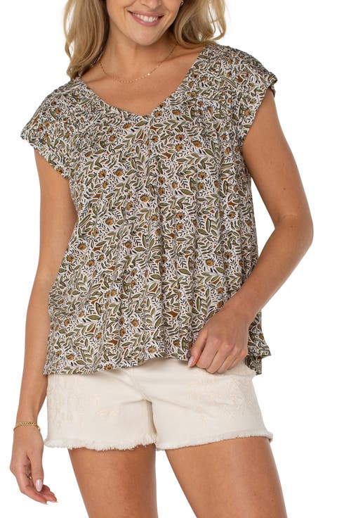 Dolman Cap Sleeve Tie Back Top