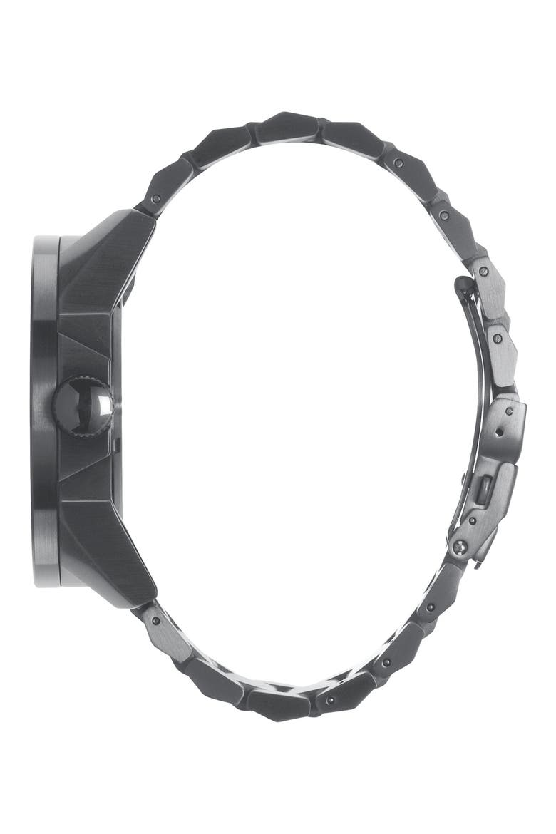 The Corporal Bracelet Watch, 48mm, Alternate, color, MATTE BLACK/MATTE GUNMETAL