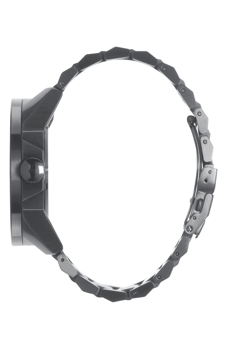 Nixon The Corporal Bracelet Watch, 48mm, Alternate, color, Matte Black/Matte Gunmetal