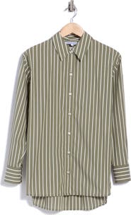 Veronica Beard Lloyd Striped Button-Down Shirt