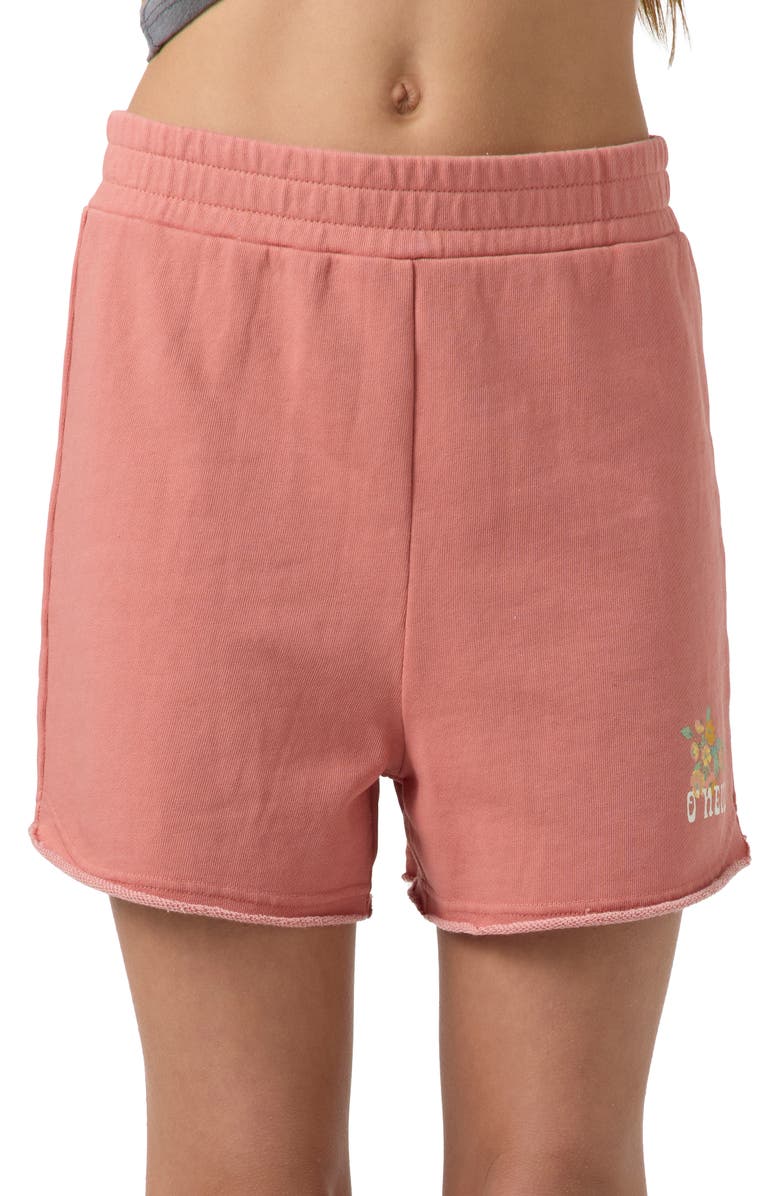O'Neill Tori French Terry Shorts, Main, color, Desert Sand