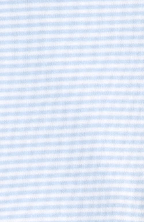 Kissy Kissy Simple Stripes Fitted Two-piece Pajamas In Blue